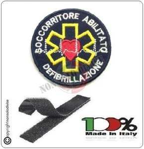 Patch Ricamo a Macchina Con Strip 118 CRI Misericordia SOCCORRITORE ABILITATO 2 - Imagen 1 de 1