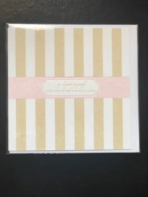 My Deepest Sympathy 5x5 Letterpress Greeting Card by Elum - Image 1 of 2