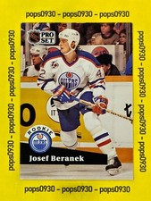 Josef Beranek, Edmonton Oilers, 1991, Pro Set, Rookie, #534