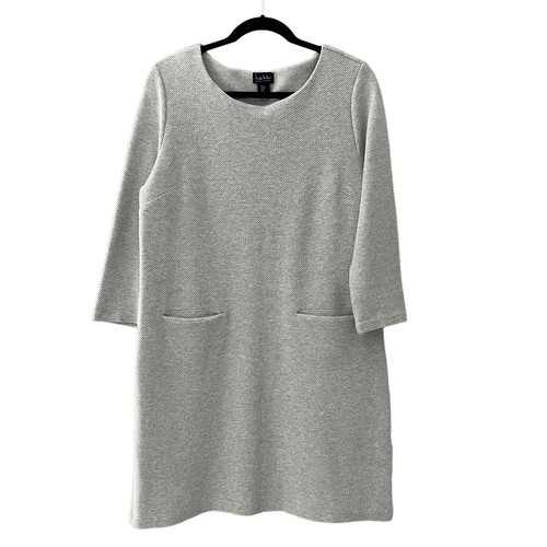 VETEMENTS Abito Nicole Miller taglia L cotone neutro casual Lagenlook costa nonna us intime ottimeioni