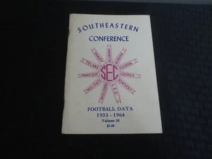 1964 Southeastern Conference Football SEC Media Guide    Georgia/Alabama/LSU - Picture 1 of 3