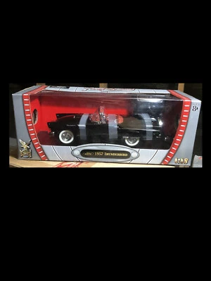 1957 Ford Thunderbird Black w TOP 1:18 Road Legends YatMing 92358 - Image 1 of 4