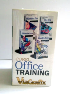 Viagrafix Corel Office Training VHS Quattro Pro Draw WordPerfect Presentations - Picture 1 of 5