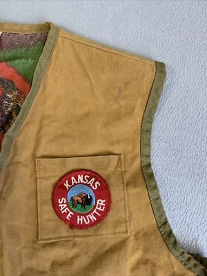 SAFTBAK Vest Mens Large Hunting Vintage Back Pouch Padded Shoulder Altoona PA - Image 1 of 4