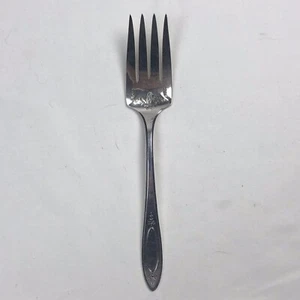 Oneida Community Teller Fleisch Serviergabel Silberteller Besteck 4 Zinken 8,5" hoch - Bild 1 von 7