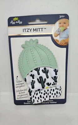 Itzy Ritzy прорезывание зубов происходит прорезывание зубов перчатка кактус новый! - Изображение 1 из 2