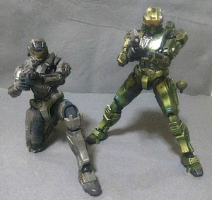 PLAY ARTS Kai Master Chief and 2 other figures, HALO action figure set, Japanese - Picture 1 of 15