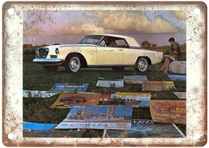 1963 Studebaker Vintage Auto Ad Retro Look Metal Sign AN3788 - Picture 1 of 2