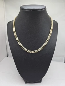 BSI 925 Sterling Wende Strass poliert Panzerkette Halsband Halskette 17" - Bild 1 von 9