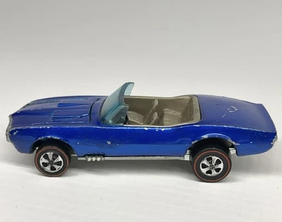 Coche diecast vintage Hot Wheels Redline Custom Firebird 1967 Blue Muscle Foto 1 de 4