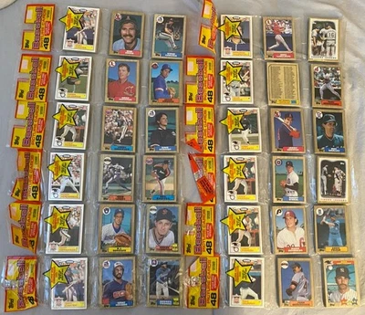 LOTE (12) Novo Selado de Fábrica 1987 Topps Pacotes de Rack de Beisebol BO JACKSON Bonds RC’s - Imagem 1 de 3