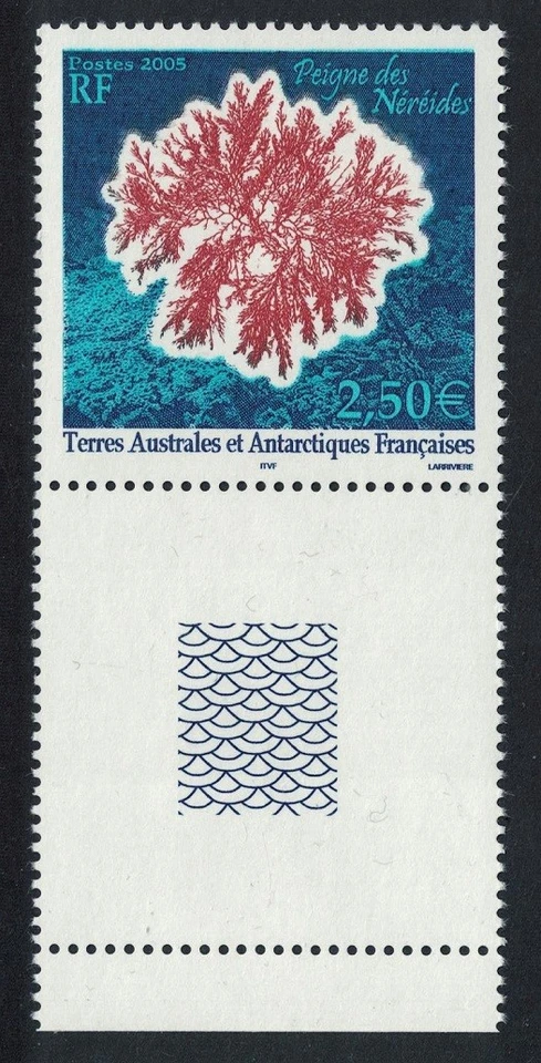 'Peigne des Neriedes' Antarctic Flora Coin label FSAT TAAF 2005 MNH SG#537 - image 1 of 1