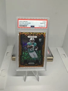 2023 Panini Prizm DE’VON ACHANE Orange Disco Rookie 365 RC Dolphins Devon PSA 10 - Picture 1 of 4