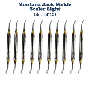 10 Parodontal Montana Jack Sichel Scaler Light Doppelendig Dental Instrumente - Bild 1 von 4