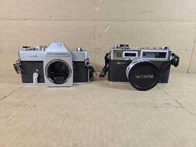 Vintage LOT Yashica Electro 35 GSN And Mamiya Sekor 1000 DTL w/ Lenses And Strap - Image 1 of 4