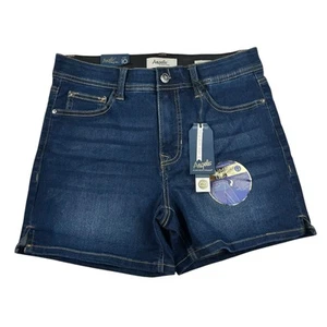 Angels 360 Sculpt Dark Wash Stretch Bauch Tech Slimming High Waisted Denim Short - Bild 1 von 4