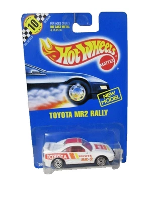 1991 Hot Wheels #122 10 Speed Points Blue Card TOYOTA MR2 RALLY /Ultra Hot Whls - Image 1 of 3