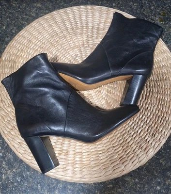 Franco Sarto L-Pia Mujer Talla 10 Botas Cuero, Tacón NUEVO Foto 1 de 4