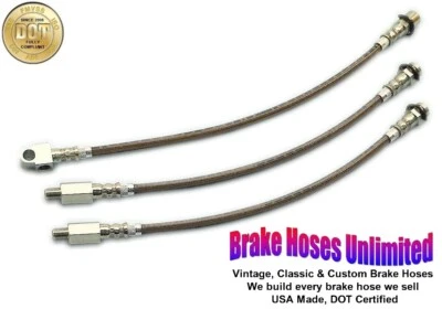 STAINLESS BRAKE HOSE SET Cadillac 60 Special, 1970 - Image 1 of 2