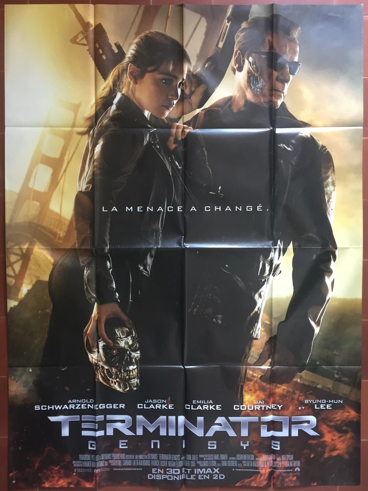Affiche TERMINATOR GENISYS Alan Taylor ARNOLD SCHWARZENEGGER 120x160cm  - Photo 1/1