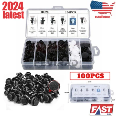 For Mazda-Push Pin Rivet Bumper Door-Trim Panel Retainer Clip-Fastener 6-sizesc Foto 1 de 4