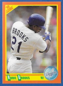 HUBIE BROOKS LOS ANGELES DODGERS #34T - PUNTUACIÓN NEGOCIADA CASI NUEVA-COMO NUEVA 1990 - Imagen 1 de 2