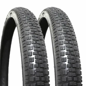 Pair of BMX Tyres 20 Inch Dirt Jump Bike - Rubena Nitro Fast - Made in Europe - Picture 1 of 3