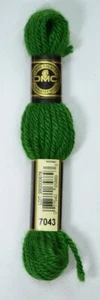 DMC Tapestry Wool, 8m SKEIN, Colour 7043 BRIGHT GREEN, Laine Colbert Wool - Picture 1 of 1