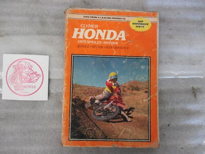 1978 78 HONDA XR75 SINGLES 1975-1978 SERVICE REPAIR MANUAL - Image 1 of 3