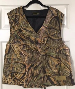 Mossy Oak Shadow Grass Full Back Chuck Vest Men's Formal Wedding Prom Size 48R - Picture 1 of 2