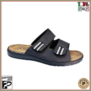 Ciabatte Uomo Arizona by Patrizia Azzi 8612 Velcro Regolabile Nero - Imagen 1 de 11