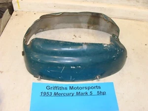 1953 Mercury Kiekhaefer Mark 5 5hp outboard lower cowl cowling cover zeus screws - Picture 1 of 13