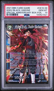 PSA 10 Goku Black Works Undone Ex19-08 Foil GOLD STAMP Dragon Ball Super Card - Picture 1 of 2