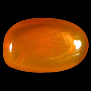 1,46 ct ausgefallener Cabochonschliff (10 x 6 mm) unbeheizter / unbehandelter roter Feueropal - Bild 1 von 1