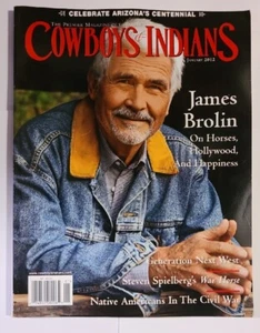 COWBOYS & INDIANS Magazine w/ JAMES BROLIN Cover + Spielberg, Western Style - Picture 1 of 4