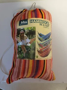 Hammock in a Bag w/Hand-woven Rope loops , 220 lbs Capacity - Picture 1 of 1