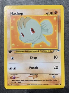 Pokemon 1. Edition Machop Neo Destiny 73/105 MINT/NM - Bild 1 von 2