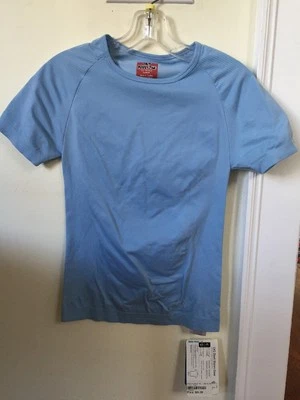 New Pearl Izumi Women's EKG Short Sleeve Crew Base Layer Size Large Blue - Image 1 of 3