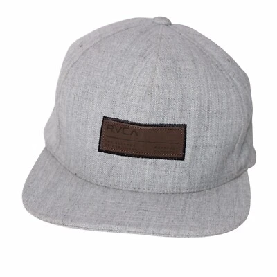 Кепка RVCA серая бейсболка регулируемый взрослый размер OSFA шерстяная смесь бейсболист - Изображение 1 из 4