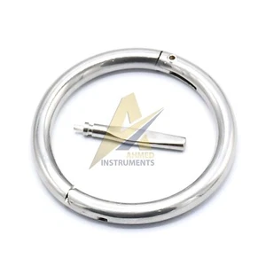 Anillo Nariz Toro 2.5" Diámetro + Tornillo Latón Ganado Vaca Herramientas Veterinarias 6 Piezas - Imagen 1 de 2