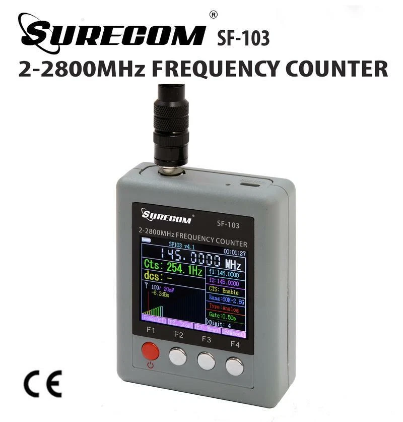 SURECOM SF-103 Portable Frequency Counter 2MHz-2.8GHz with TFT Color Display - Image 1 of 1