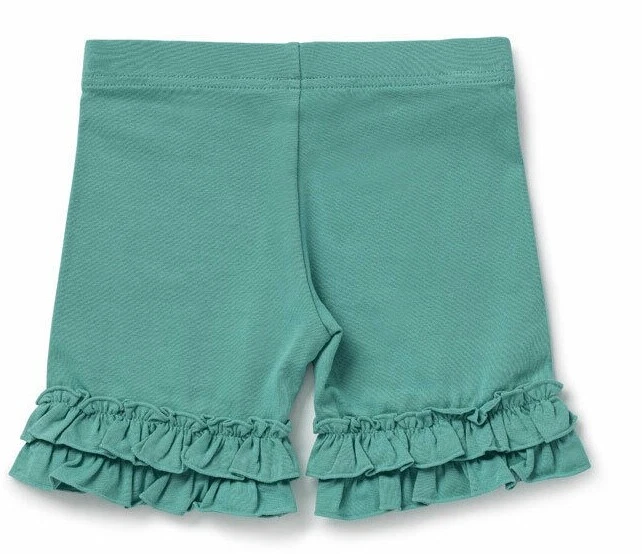  Matilda Jane Tween 12 Aqua Swell Ruffle Shorties Shorts It's a Wonderful Parade - Image 1 of 3
