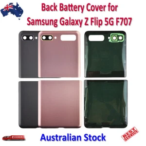 Back Battery Glass Cover with Camera Lens and Adhesive for Samsung Galaxy Z Flip - Picture 1 of 5