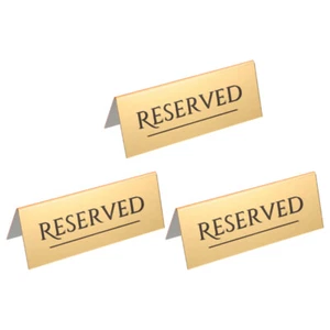 3 Pcs Reservierte Sitzplatzkarte Zubehör Für Bankettpartys Schilder Tische - Bild 1 von 12