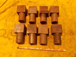 8 pc LOT of PLANER DOGS or TABLE STOPS mill clamp work hold down metal shaper - Picture 1 of 5