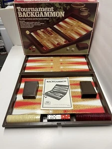 Vintage 1978 E.S. Lowe Tournament Backgammon Set E4314 Portable Case - Box Wear - Picture 1 of 8