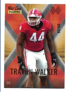 Travon Walker 2022 Wild Card MATTE X-Plode Gold Orange #MXP-45 /100 Rookie RC - Bild 1 von 2