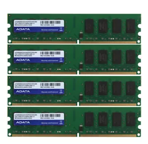 ADATA Kits 4X 2GB 2RX8 PC2-6400 DIMM DDR2 800Mhz Desktop Memory RAM Low Density - Picture 1 of 10