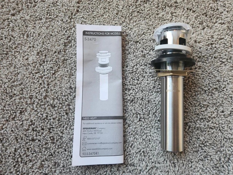 Speakman S-3470 Push Pop-Up Drenaje, Cromo Pulido Foto 1 de 1