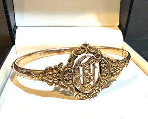 Antikes viktorianisches hohles Armband 8K Gelbgold, 14 gr, 7 Zoll - Bild 1 von 8